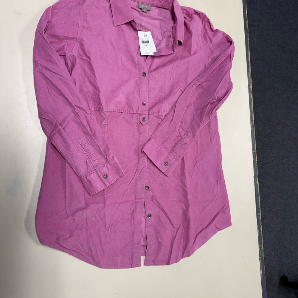 NWT J. Jill Long-Sleeve Button-Up Shirt